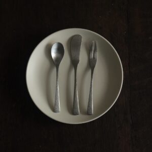 Nagomi 3-Pieces Small Cutlery set - for Desserts, Pastries and Teas