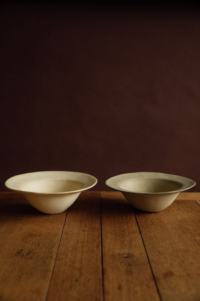 Yukina Omori Rim bowl (Light Beige / Dark Beige)