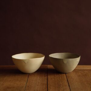 Yukina Omori Non-rim bowl (Light Beige / Dark Beige)