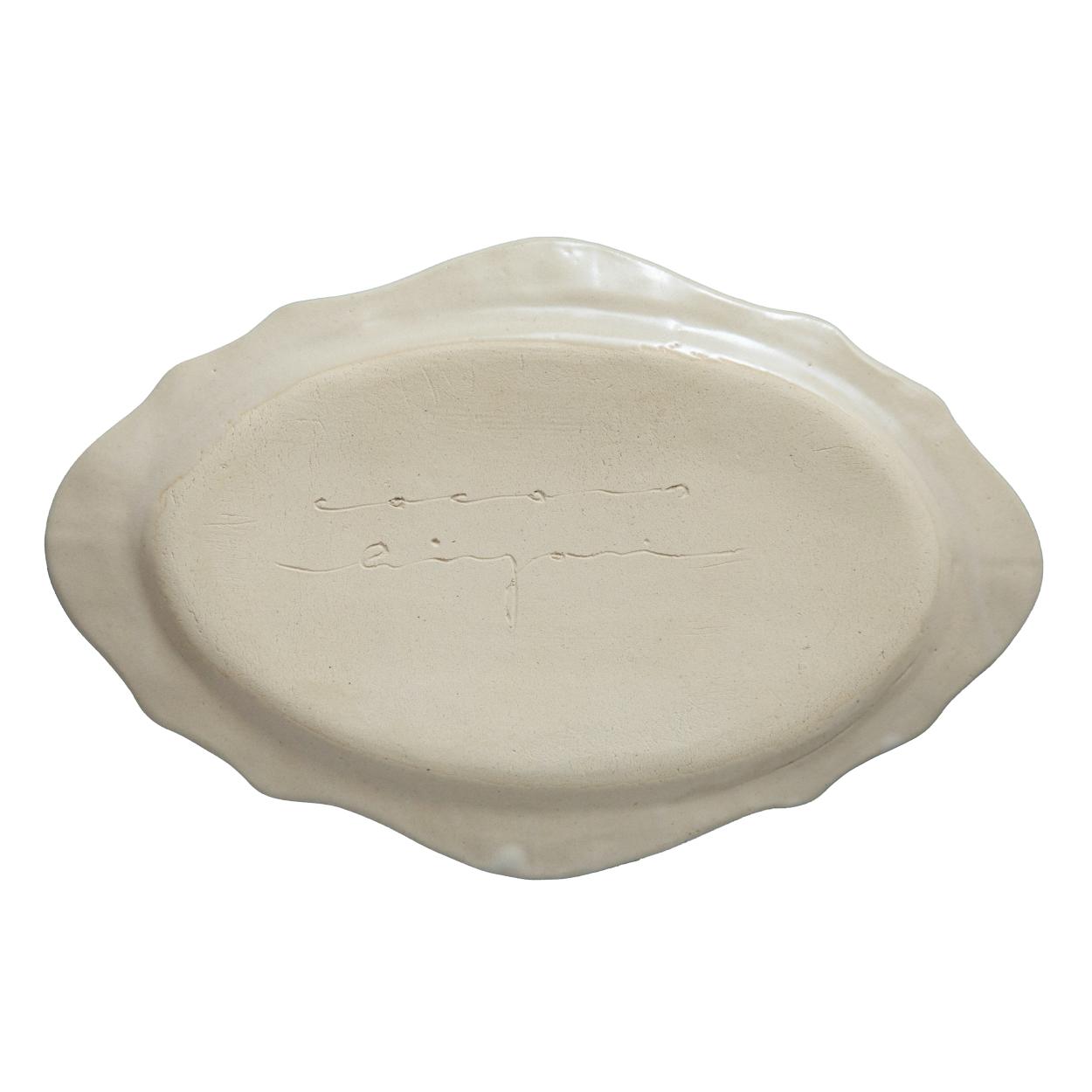 Cocoro Large Rim plate (Off-white) - Image 3