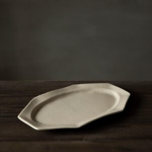 Cocoro Large Octagonal plate (Off-white)