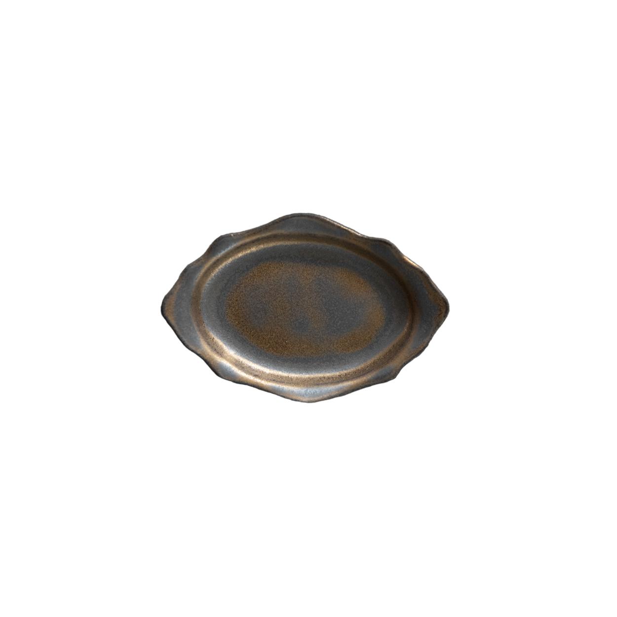 Cocoro Small Rim plate / Cutlery rest (Bronze) - Image 2